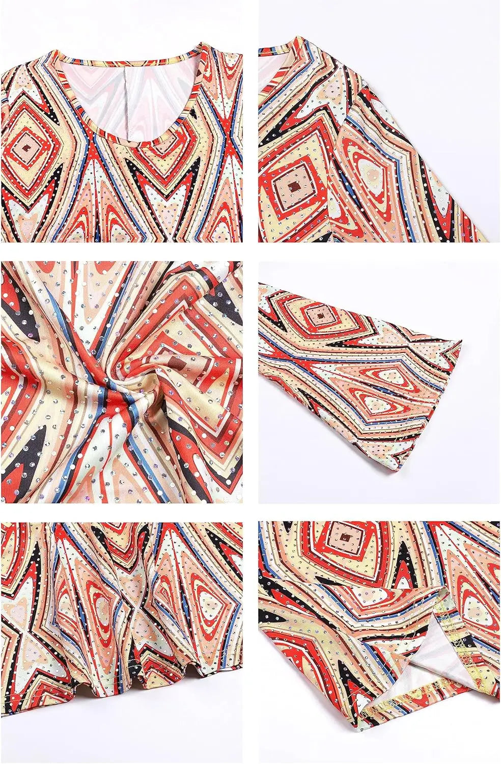 70s Disco Outfit Women, 7 PCS 70's Disco Dress Costume Hippie Clothes Accessories Jewelry Halloween dress anime clothes dress