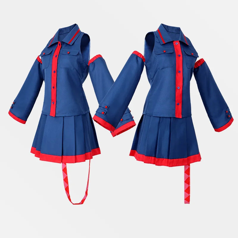 Anime Mikuu Kasane Teto Cosplay Costume Women Men Blue Pink Dress Cosplay Halloween Costume Cosplay Made Accessorie Props
