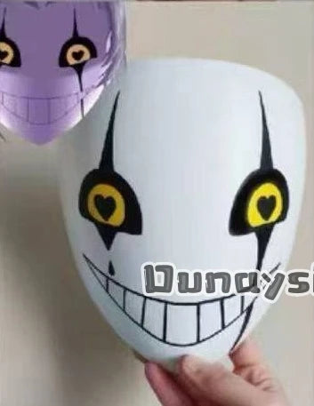 Anime Game Circus Cosplay Costume Little P Mask PVC Plastic Mask Hand-painted Custom Waterproof Fade-resistant Visible 3D