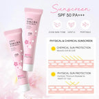 Sakura skin care sets with cleanser, serum, eye cream, facial cream, beauty products for women, travel skin care kit