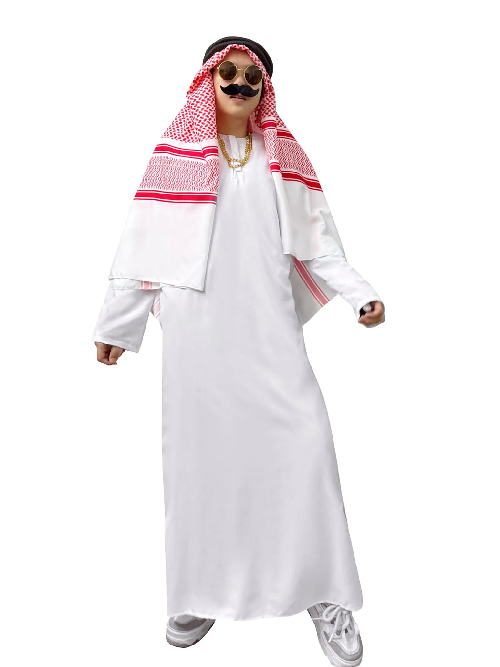 Middle East Arabic Robe Costume Suit Men Women Dubai Tycoon UAE Cosplay Costume Stage Performance Halloween Carnival Party 2025