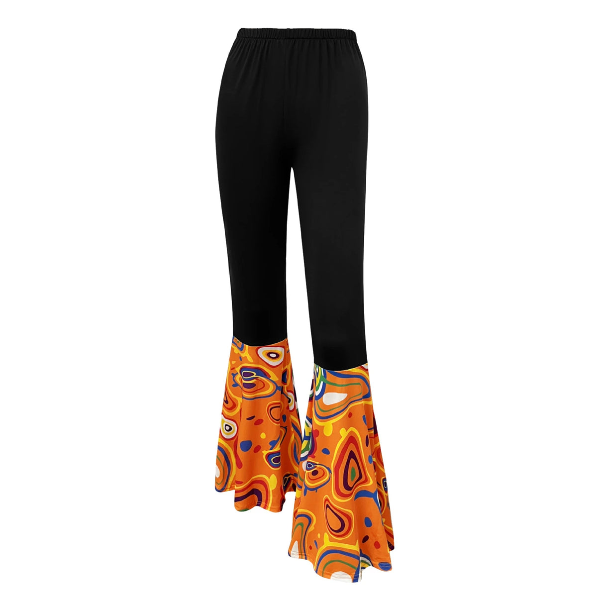 Women 60s 70s Outfits Hippie Costume Set Disco Outfit Dress Boho Flared Pants Hippie Shirt Headband