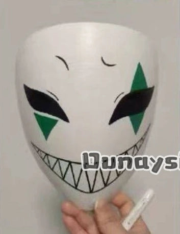 Anime Game Circus Cosplay Costume Little P Mask PVC Plastic Mask Hand-painted Custom Waterproof Fade-resistant Visible 3D
