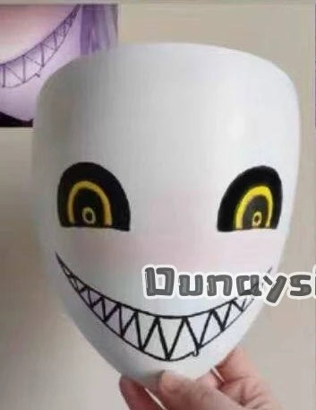 Anime Game Circus Cosplay Costume Little P Mask PVC Plastic Mask Hand-painted Custom Waterproof Fade-resistant Visible 3D