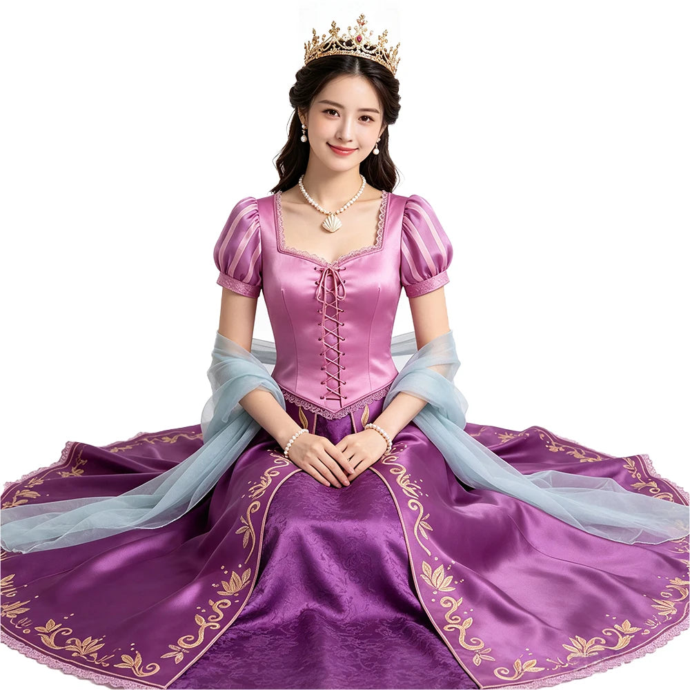 Princess Cosplay Costumes Dresses Medieval and Vintage Regency-Era Gowns Birthday Party and Carnival Dresses Halloween Costumes