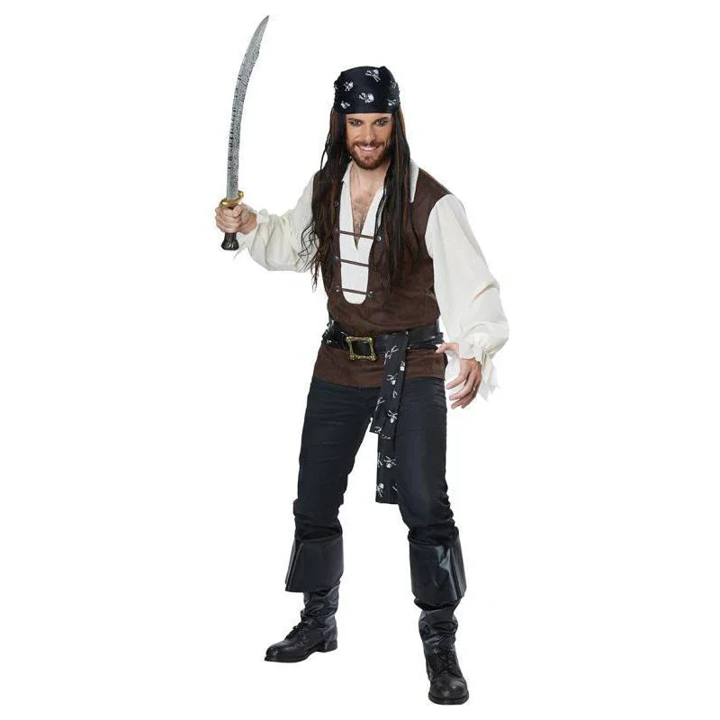 Halloween New Men Cosplay Pirate Costumes Carnival Pirate Stage Performance Costume Christmas Male Party Suit