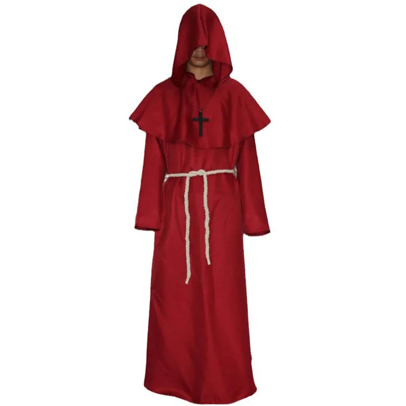 Halloween cosplay costumes ancient costumes medieval monk costumes monk robes wizard costumes priest costumes mask costume