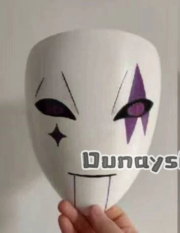 Anime Game Circus Cosplay Costume Little P Mask PVC Plastic Mask Hand-painted Custom Waterproof Fade-resistant Visible 3D