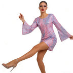 New Halloween Vintage 70s 80s Rock Women Disco Dress Hippie Costumes 60's  Birthday Outfits 1970s Prom Sequin Dresses Cosplay
