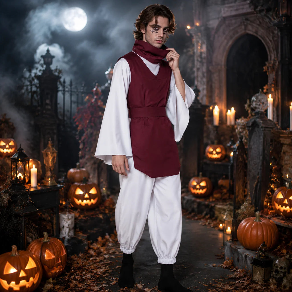 Choso Costume Cosplay Anime Character Halloween Outfit Kimono Vest Belt Pants Set Comic Con Party Role Play