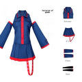 Anime Mikuu Kasane Teto Cosplay Costume Women Men Blue Pink Dress Cosplay Halloween Costume Cosplay Made Accessorie Props