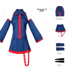 Anime Mikuu Kasane Teto Cosplay Costume Women Men Blue Pink Dress Cosplay Halloween Costume Cosplay Made Accessorie Props