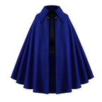 Women Renaissance Costume Medival Halloween Short Steampunk Velvet Cape Gothic Witch Wizards Hooded Cloak